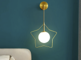 Luzes de parede em vidro estrela: perfeitas para o quarto moderno minimalista