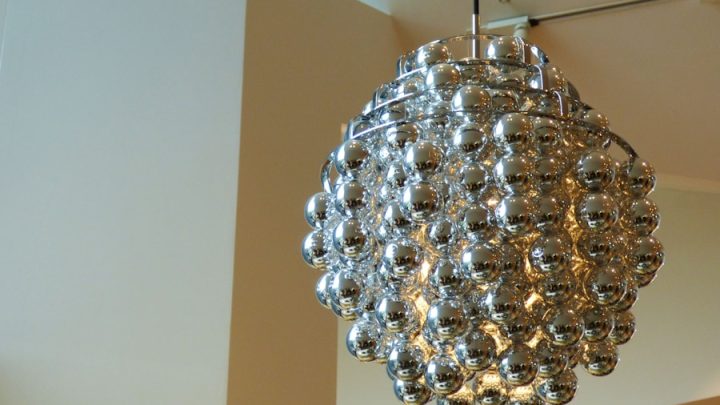 Lustre de Textura de Lava para Sala Loft Industrial