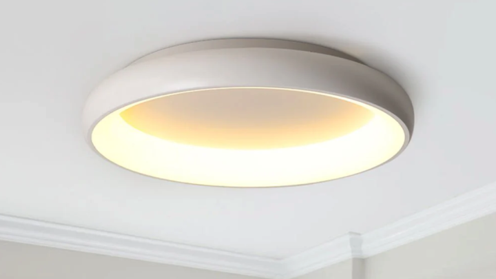 Luz de teto embutida de LED redonda simples