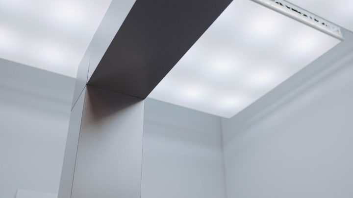 Luz de teto embutida de LED redonda simples