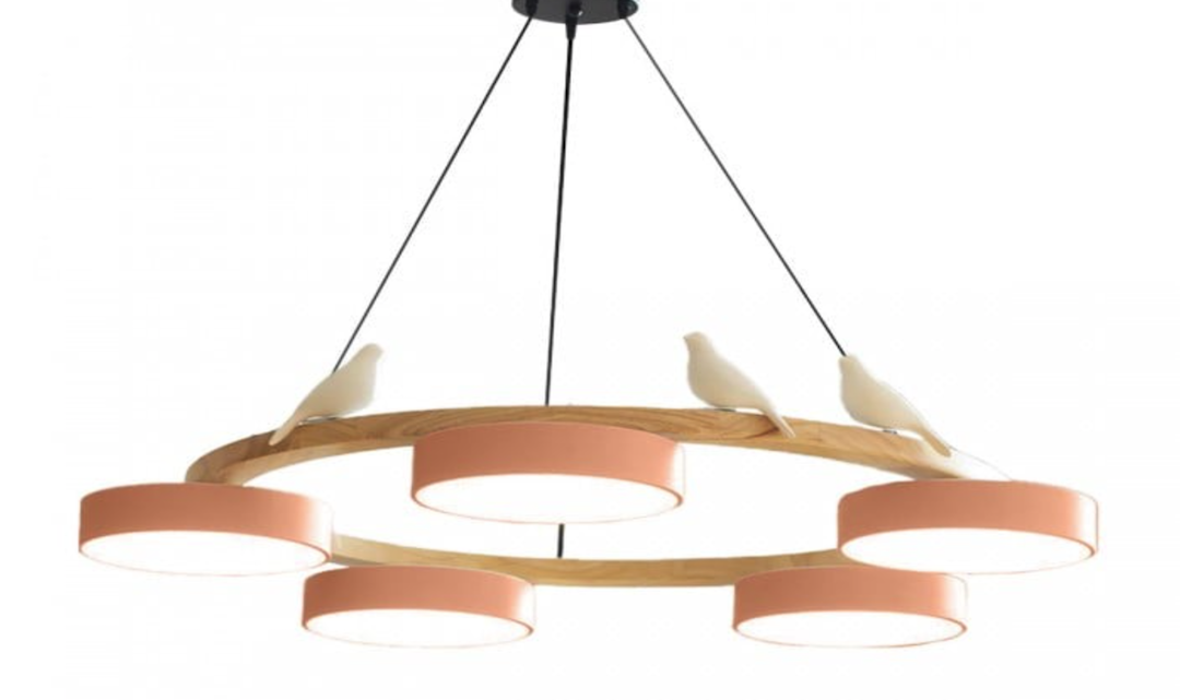 Lustre de pássaros para corredores