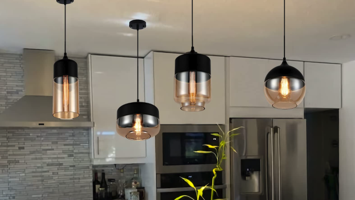 Pendente de vidro para barra de café da manhã