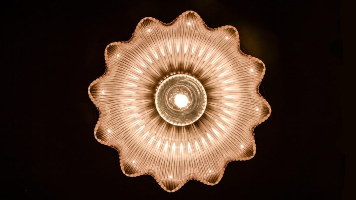 Iluminação de teto acrílica contemporânea para casa minimalista