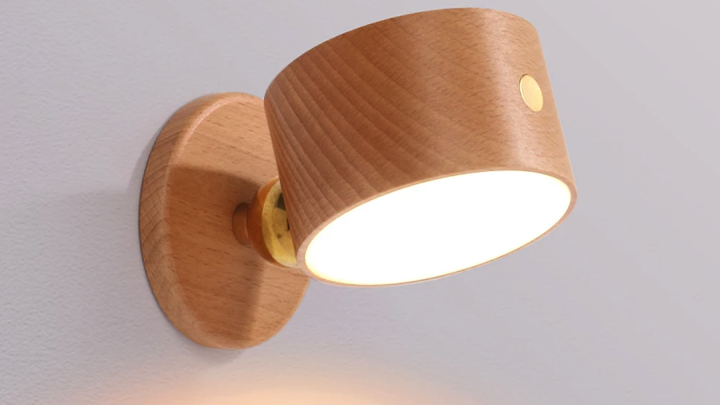 Iluminação de parede para galeria com luz a pilhas